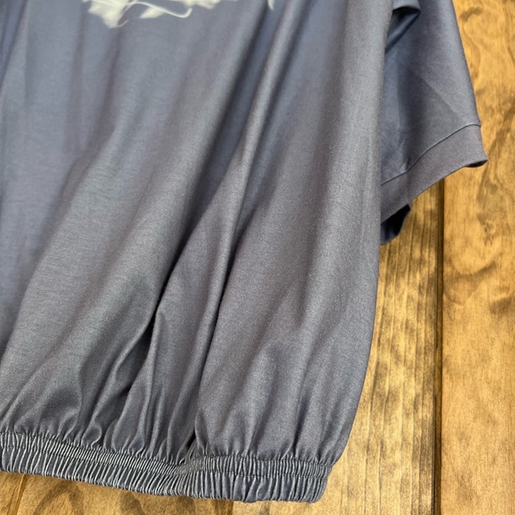 Womens Casual Tie Dye Tunic Shirts 3/4 Sleeve Baggy Loose Blouse Gray XL - Picture 2 of 4